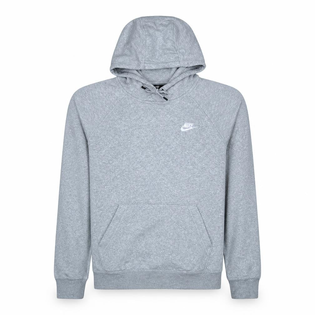 Nike Men's Grey Pullover Hoodie M Fleece Logo Lightweight