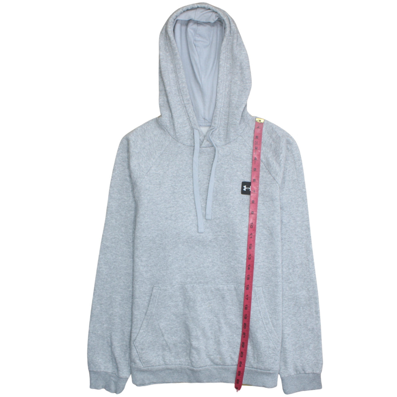 Under Armour Mens Grey Pullover Hoodie Medium Relaxed Fit Sportswear