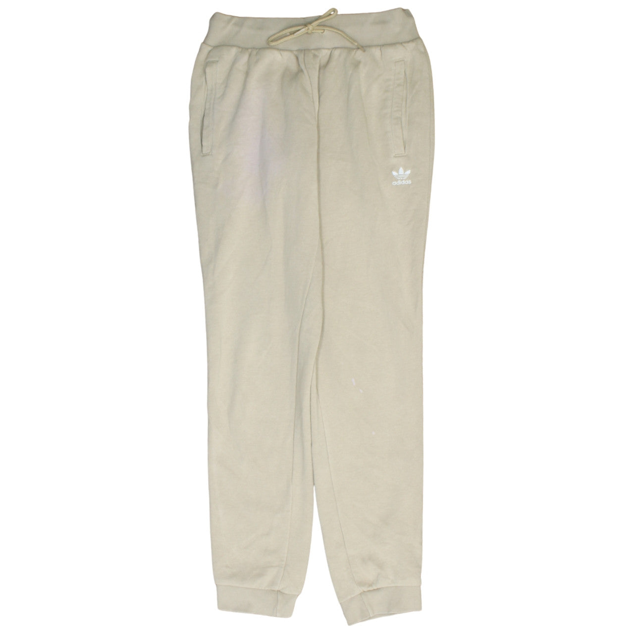 Adidas Women's Beige Jogger Sweatpants Size 10 Elastic Waist