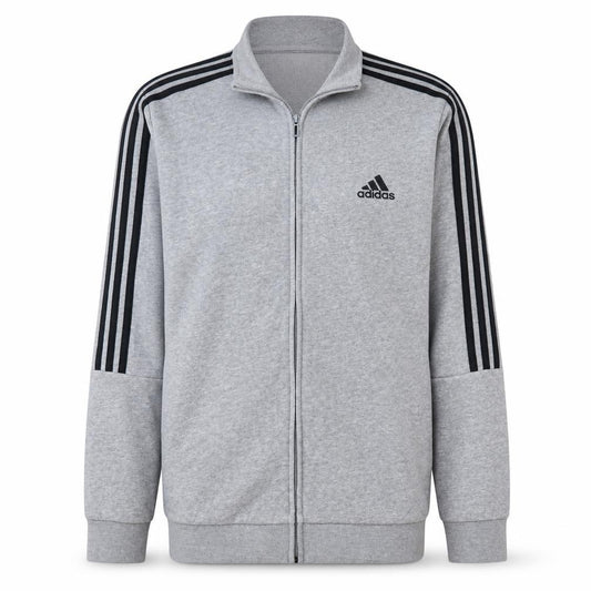 Adidas Men's Grey Full Zip Sports Sweatshirt Size L