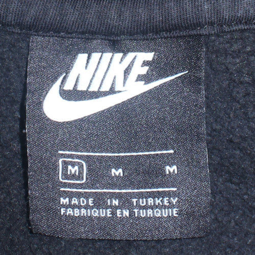 Nike Men's Black Medium Pullover Hoodie Graphic Logo Fleece