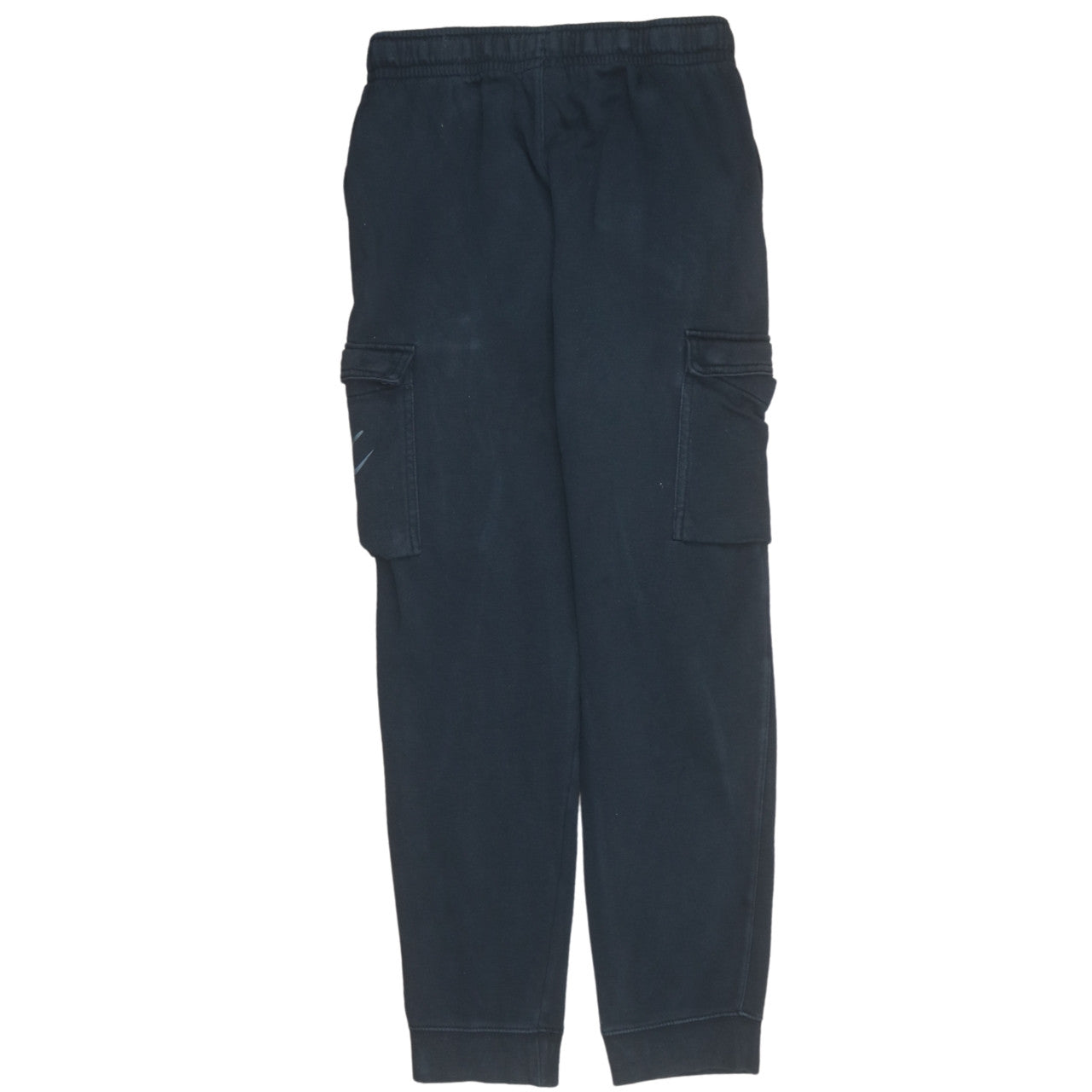Nike Teens Black Fleece Cargo Jogger Trousers Size L 147-158cm