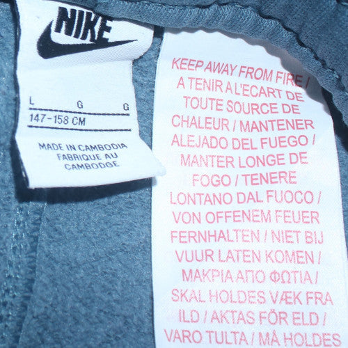 Nike Blue Teens Jogger Sweatpants L Cotton Blend Elastic Waist