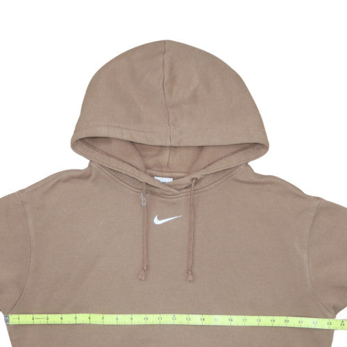 Nike Men's Brown XS Pullover Fleece Hoodie with Logo