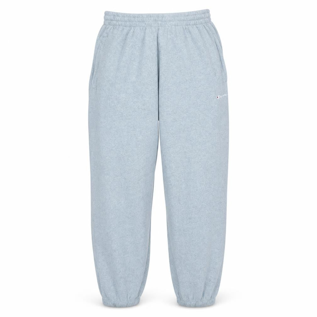Champion Men Grey Fleece Sweatpants M Regular Fit Elastic Waist