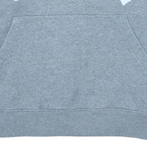 Nike Air Jordan Grey Logo Hoodie Teens L Regular Fit Pullover