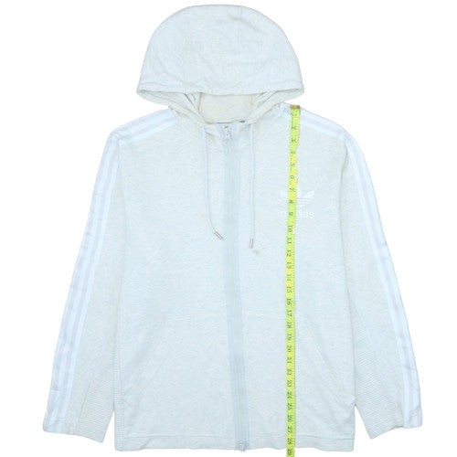 Adidas Mens Beige Full Zip Hoodie XL Hooded Sports Sweatshirt