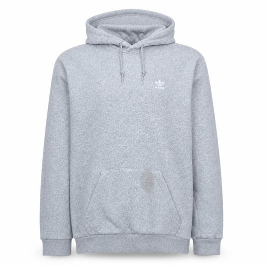 Adidas Men Grey Pullover Hoodie M Regular Fit Fleece Sportswear