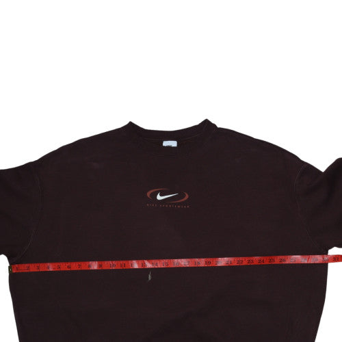 Nike Mens Brown XL Pullover Crew Neck Sportswear Sweatshirt