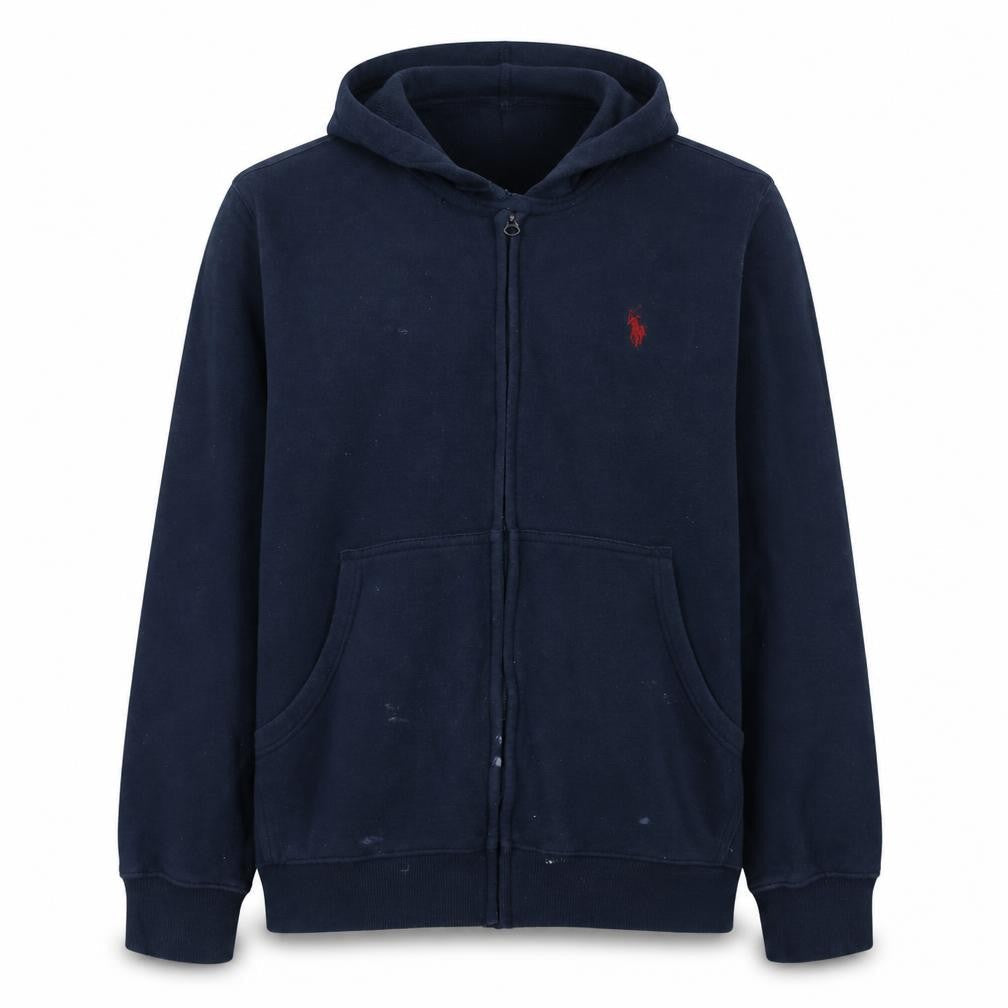 U.S. Polo Assn. Men's Blue Full Zip Hoodie Size L