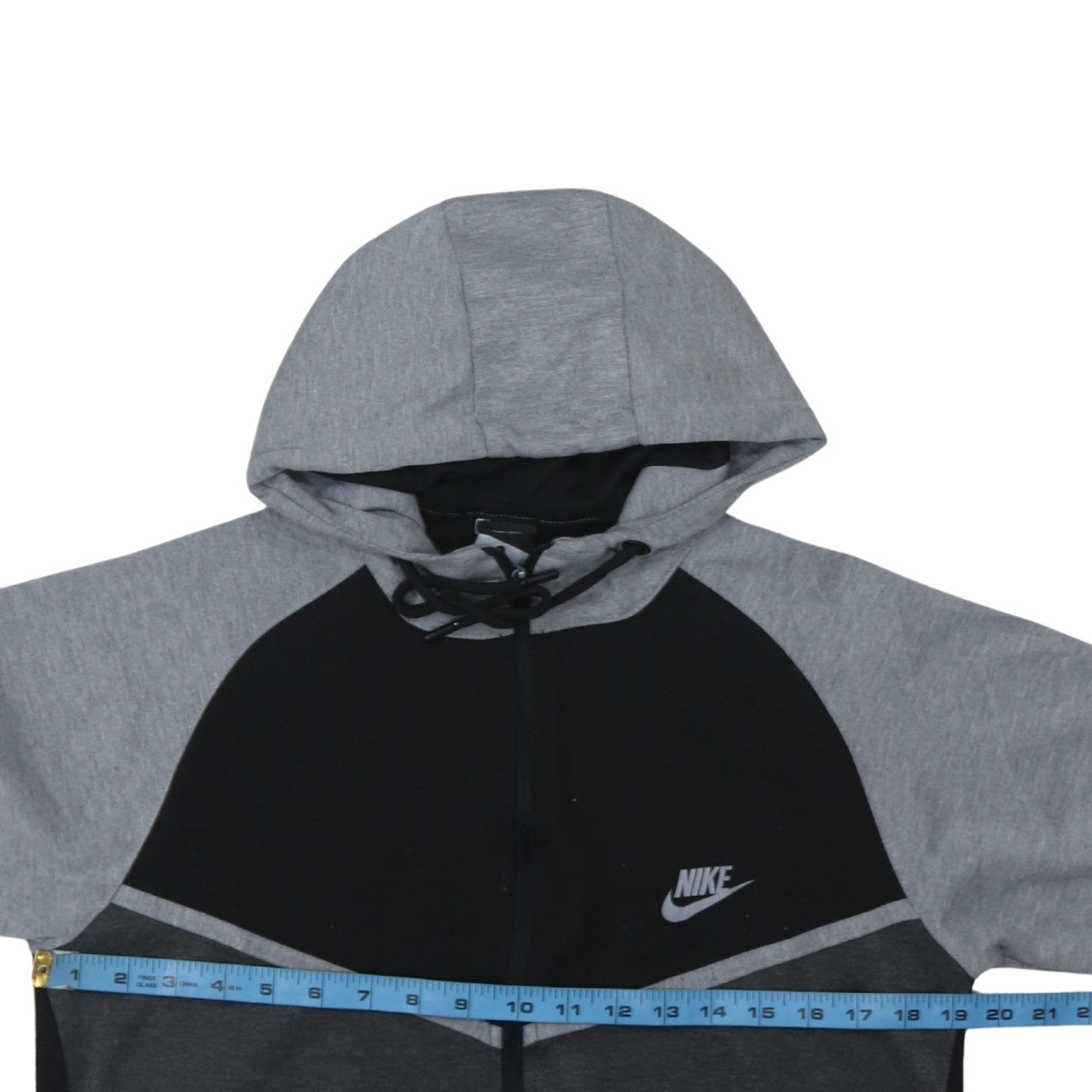 Nike Mens Grey Full Zip Hoodie L Regular Fit Sportswear