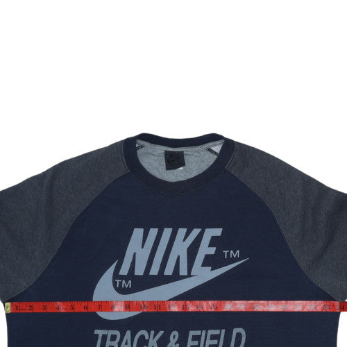 Nike Men's Blue XL Pullover Sweatshirt Track & Field Logo