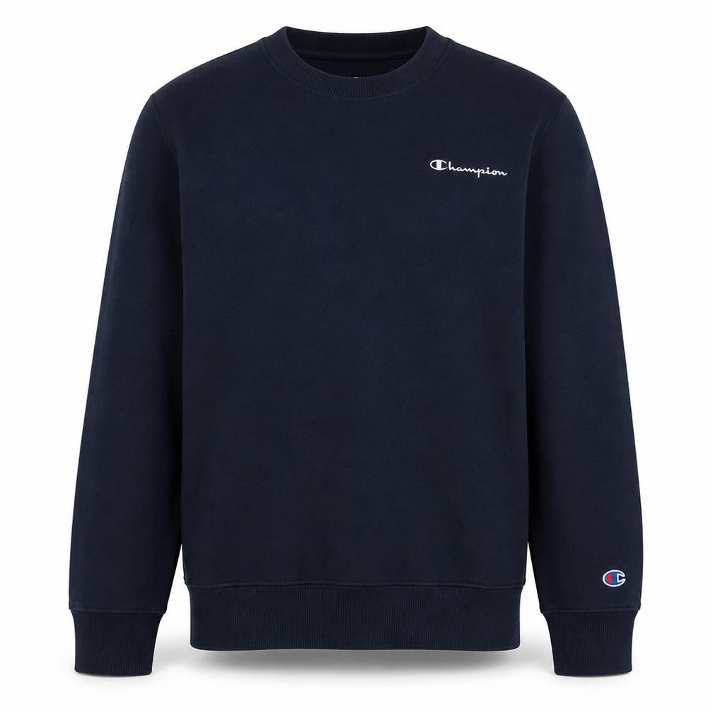 Champion Elite Men's Navy Crew Neck Sweatshirt L Cotton Blend