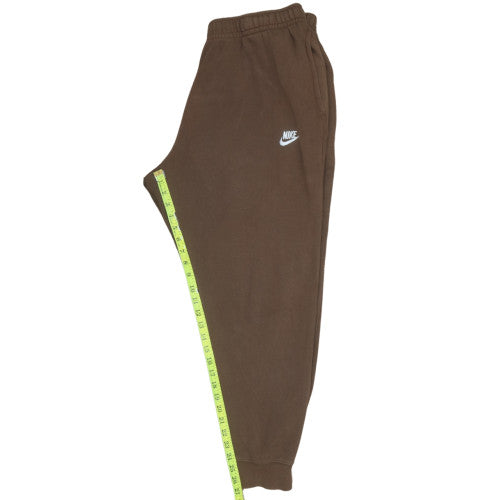 Nike Men's Brown 2XL Fleece Jogger Sweatpants Tapered Fit