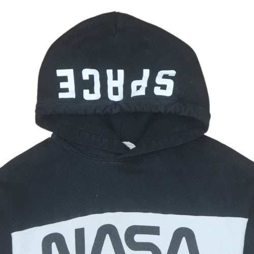 H&M Teens Black NASA Space Mission Pullover Hoodie 10-12Y