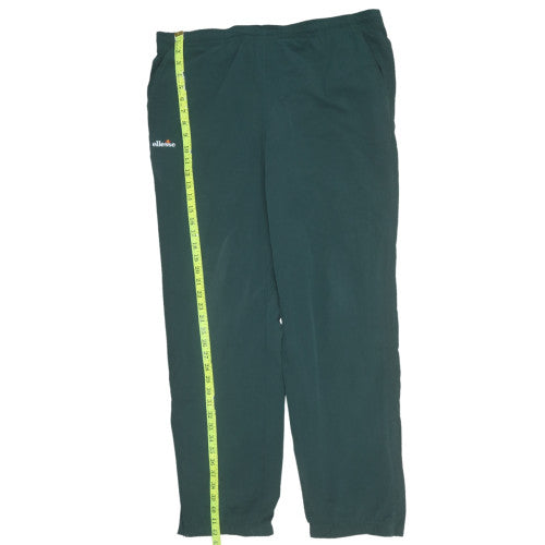 Ellesse Men's Green Track Pants Size L Elastic Waist Activewear Trousers