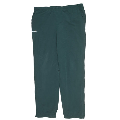 Ellesse Men's Green Track Pants Size L Elastic Waist Activewear Trousers