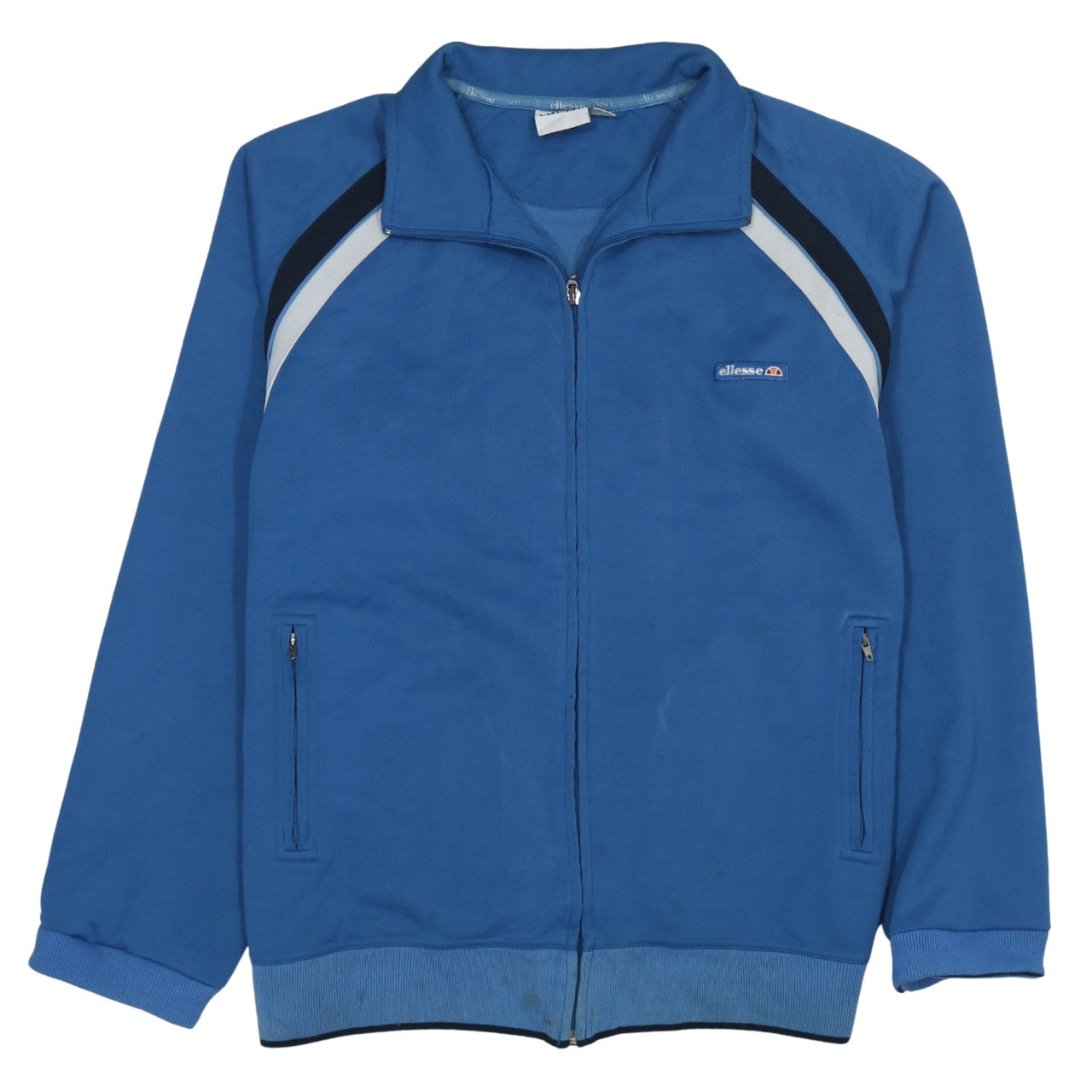 Ellesse Mens Blue Track Jacket M Full Zip Retro Sportswear