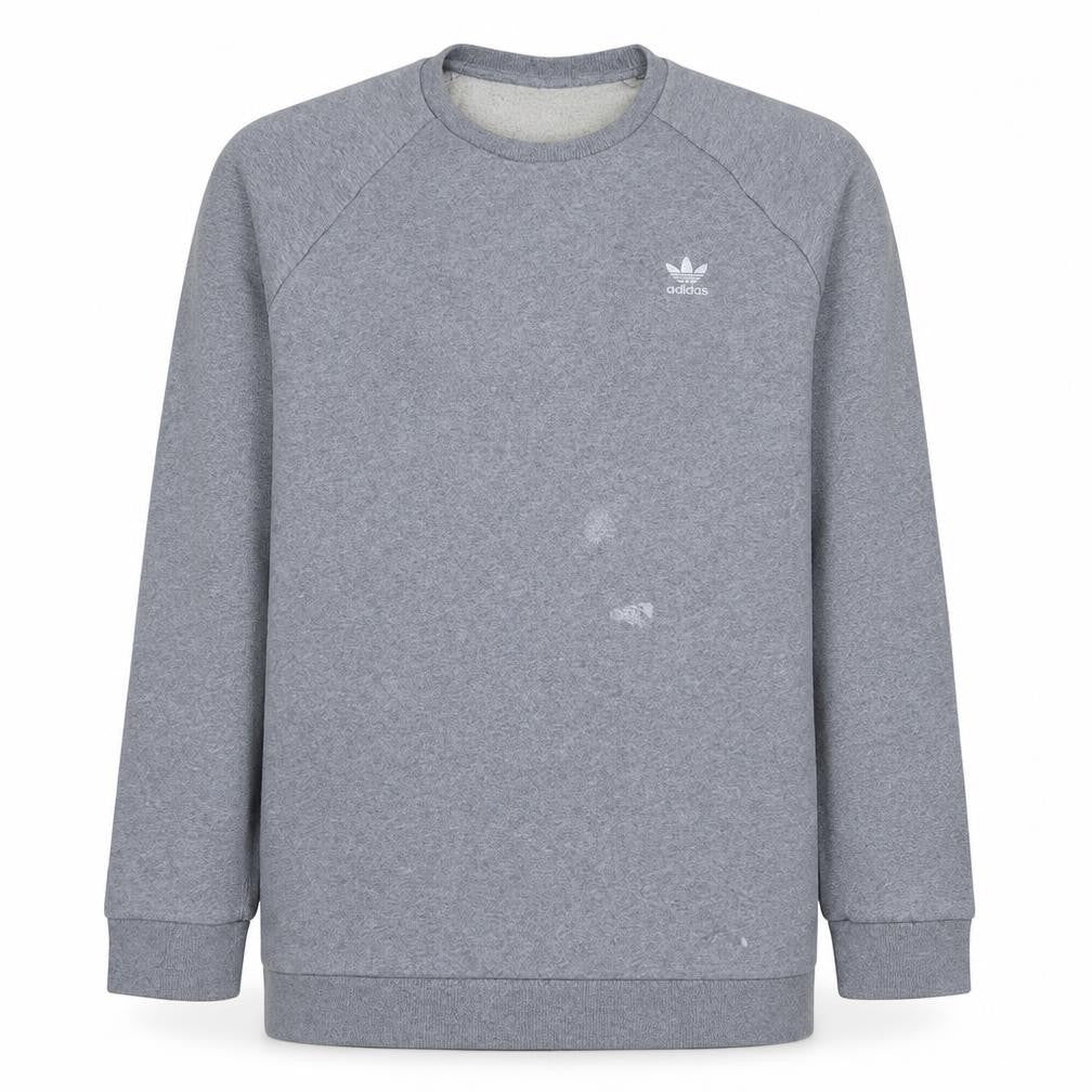 Adidas Men’s Grey Crew Neck Sweatshirt Size L Pullover Casual