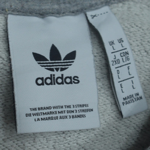 Adidas Men’s Grey Crew Neck Sweatshirt Size L Pullover Casual