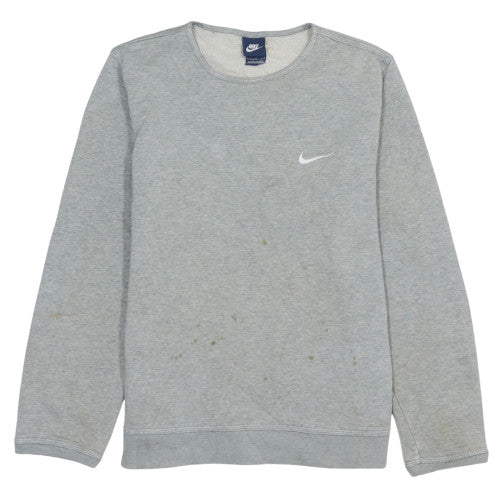 Nike Men's Grey Crew Neck Regular Fit Sweatshirt Size L