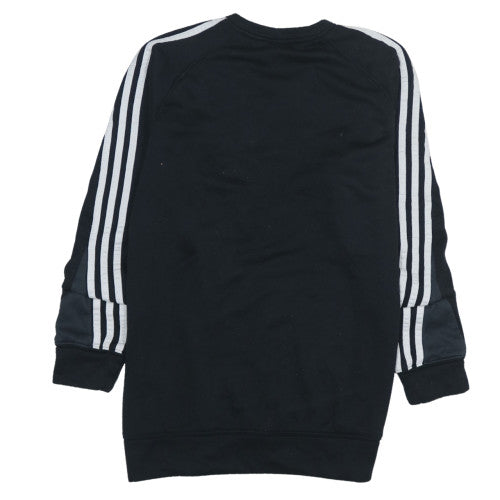Adidas Mens Black Miami Heat Basketball Crew Neck Sweatshirt Size M