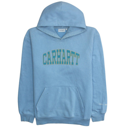 Carhartt Men Blue XL Pullover Hoodie Fleece Graphic Sweatshirt