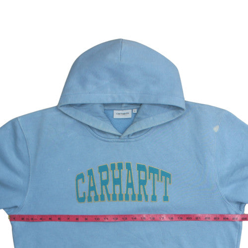 Carhartt Men Blue XL Pullover Hoodie Fleece Graphic Sweatshirt