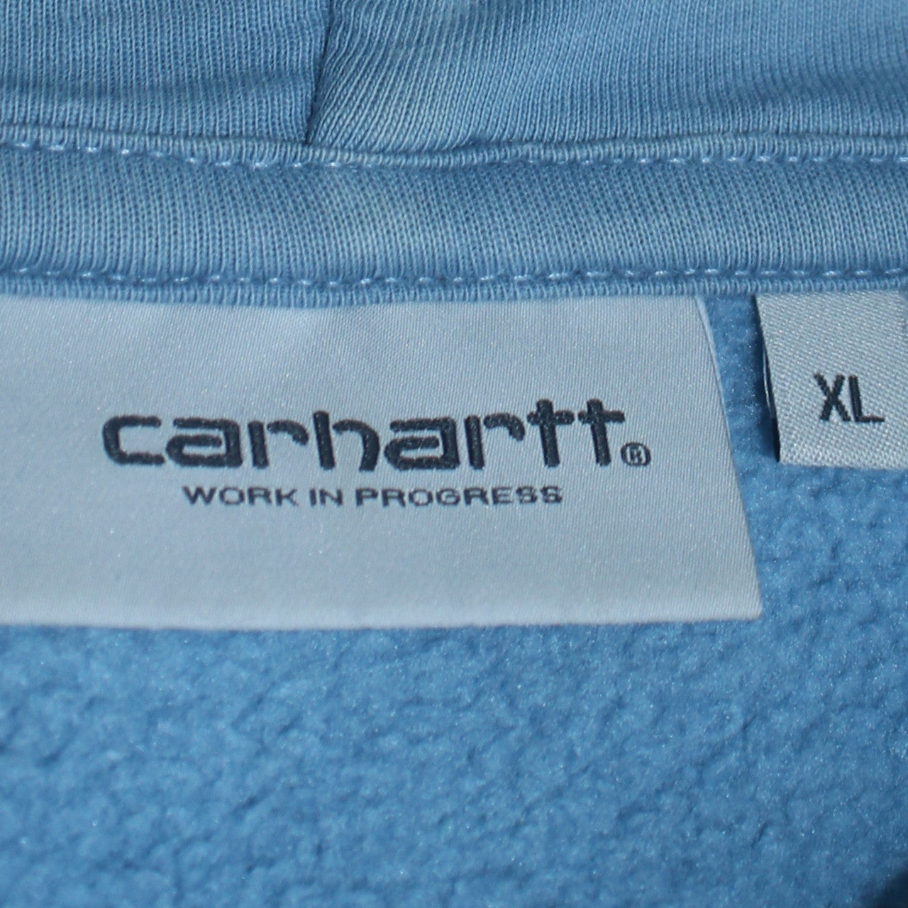 Carhartt Men Blue XL Pullover Hoodie Fleece Graphic Sweatshirt