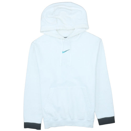 Nike Men’s White Pullover Hoodie S Regular Fit Fleece Sportswear