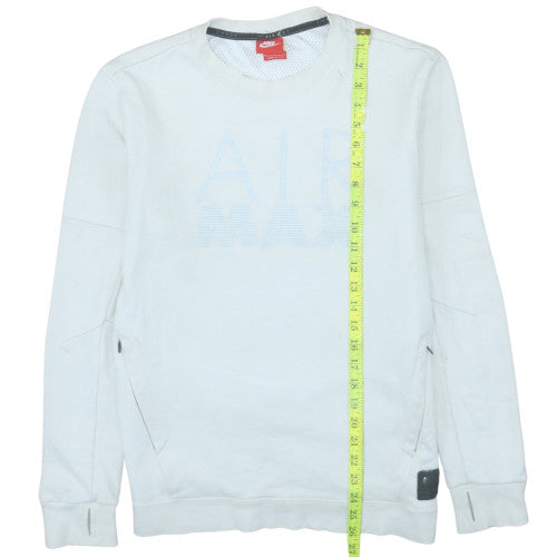 Nike Air Max Men's White Pullover Sweatshirt M Regular Fit