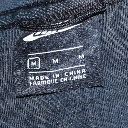 Nike Men’s Black Full Zip Fleece Hoodie M Regular Fit