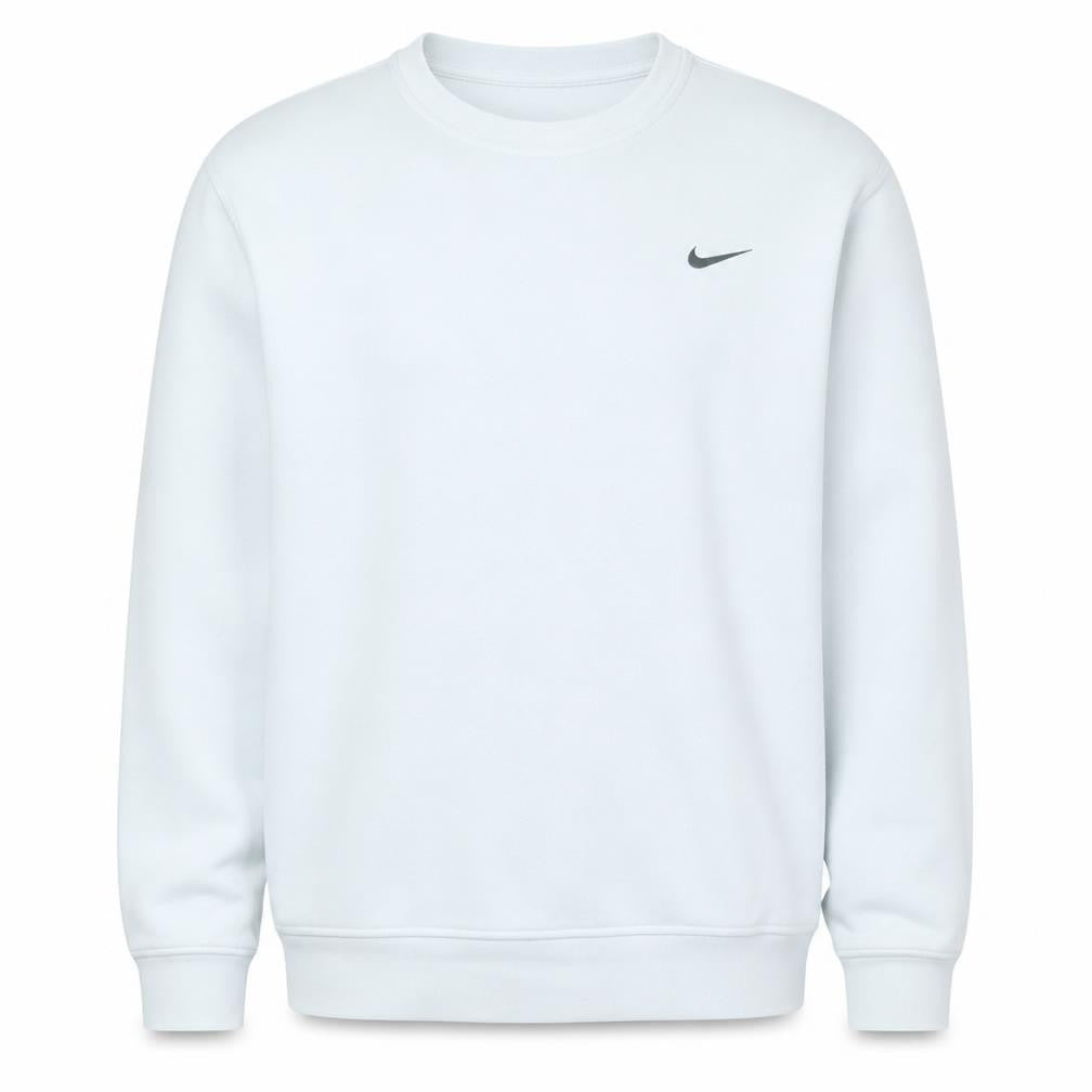 Nike Men's White Crew Neck Pullover Sweatshirt L