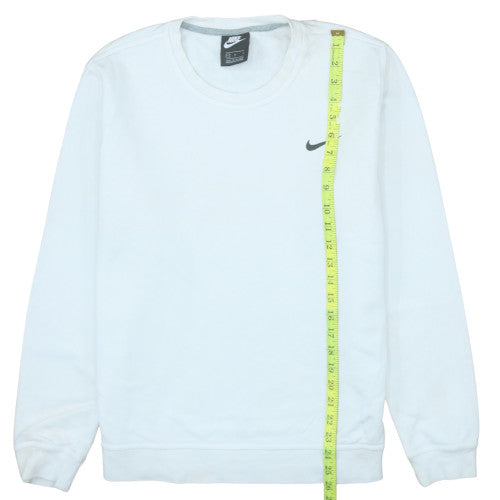 Nike Men's White Crew Neck Pullover Sweatshirt L