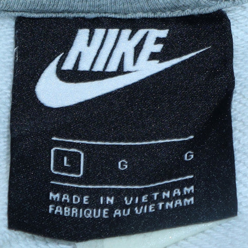 Nike Men's White Crew Neck Pullover Sweatshirt L