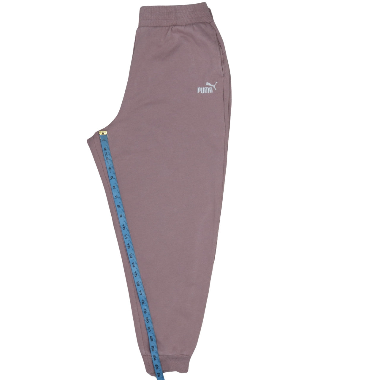 Puma Womens Mauve Jogger Sweatpants L Elastic Waist Casual Trousers