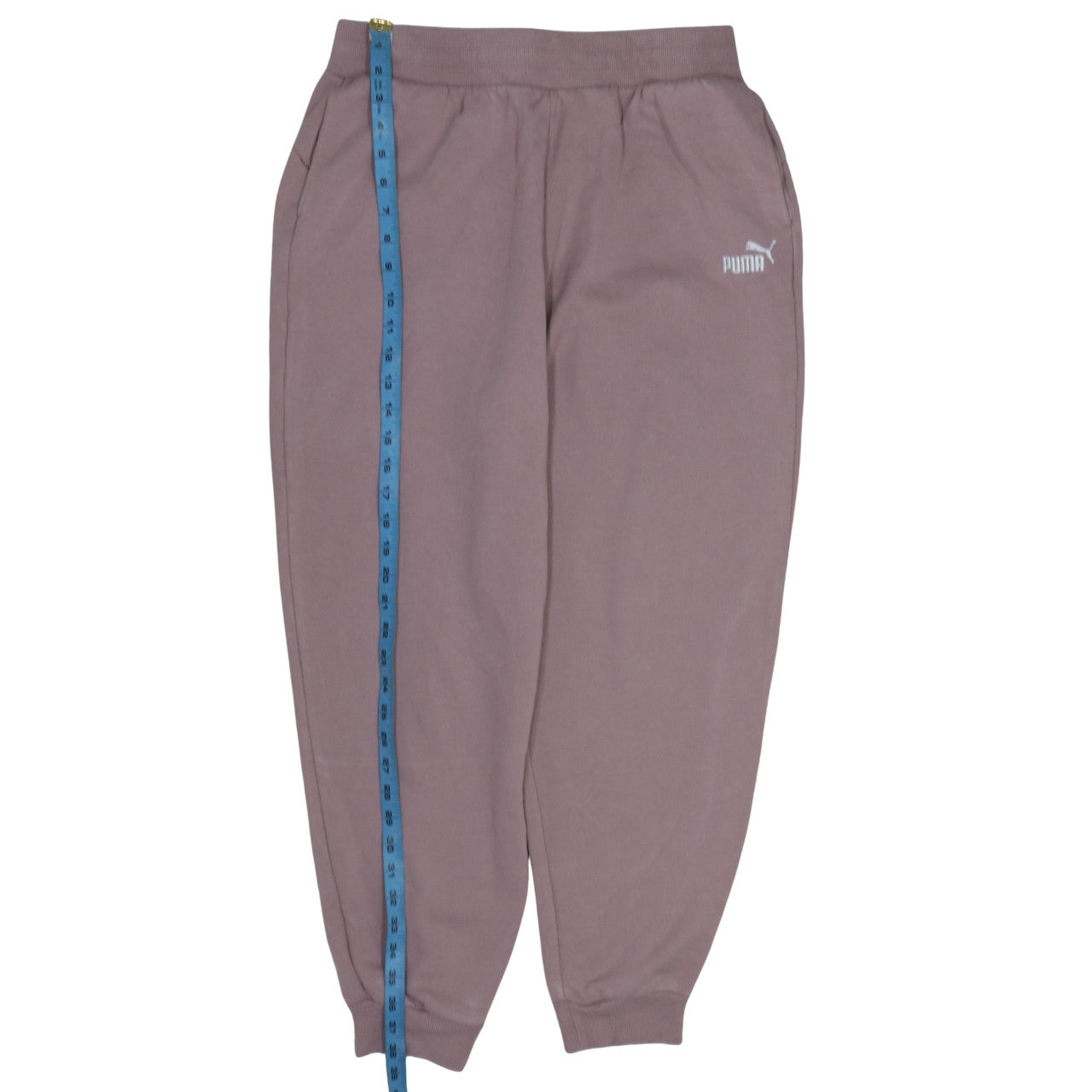 Puma Womens Mauve Jogger Sweatpants L Elastic Waist Casual Trousers