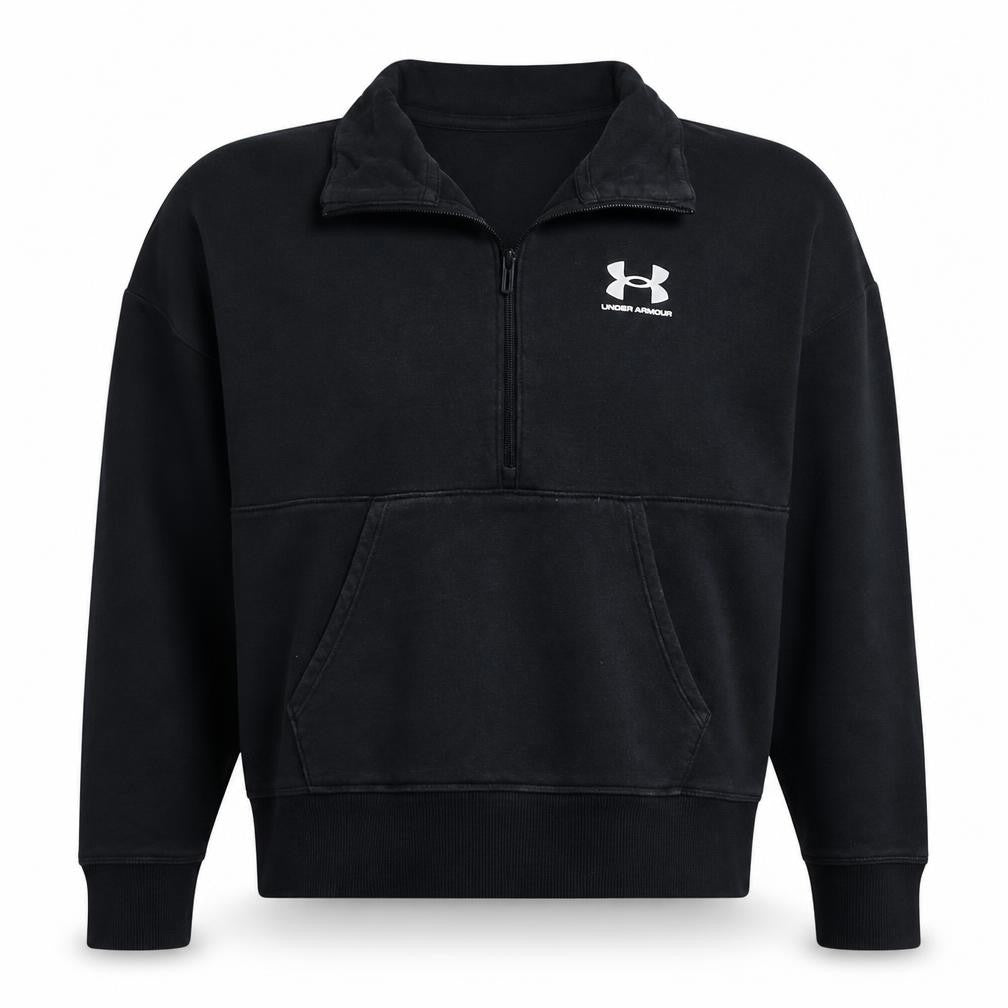 Under Armour Mens Black Small 1/2 Zip Fleece Sweatshirt