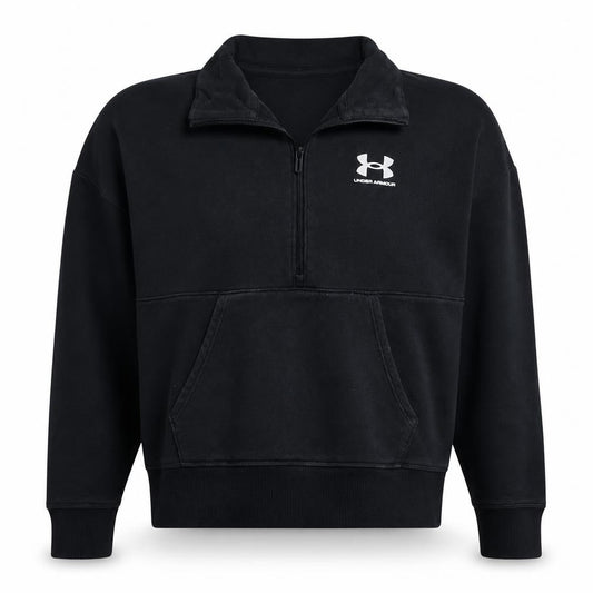 Under Armour Mens Black Small 1/2 Zip Fleece Sweatshirt