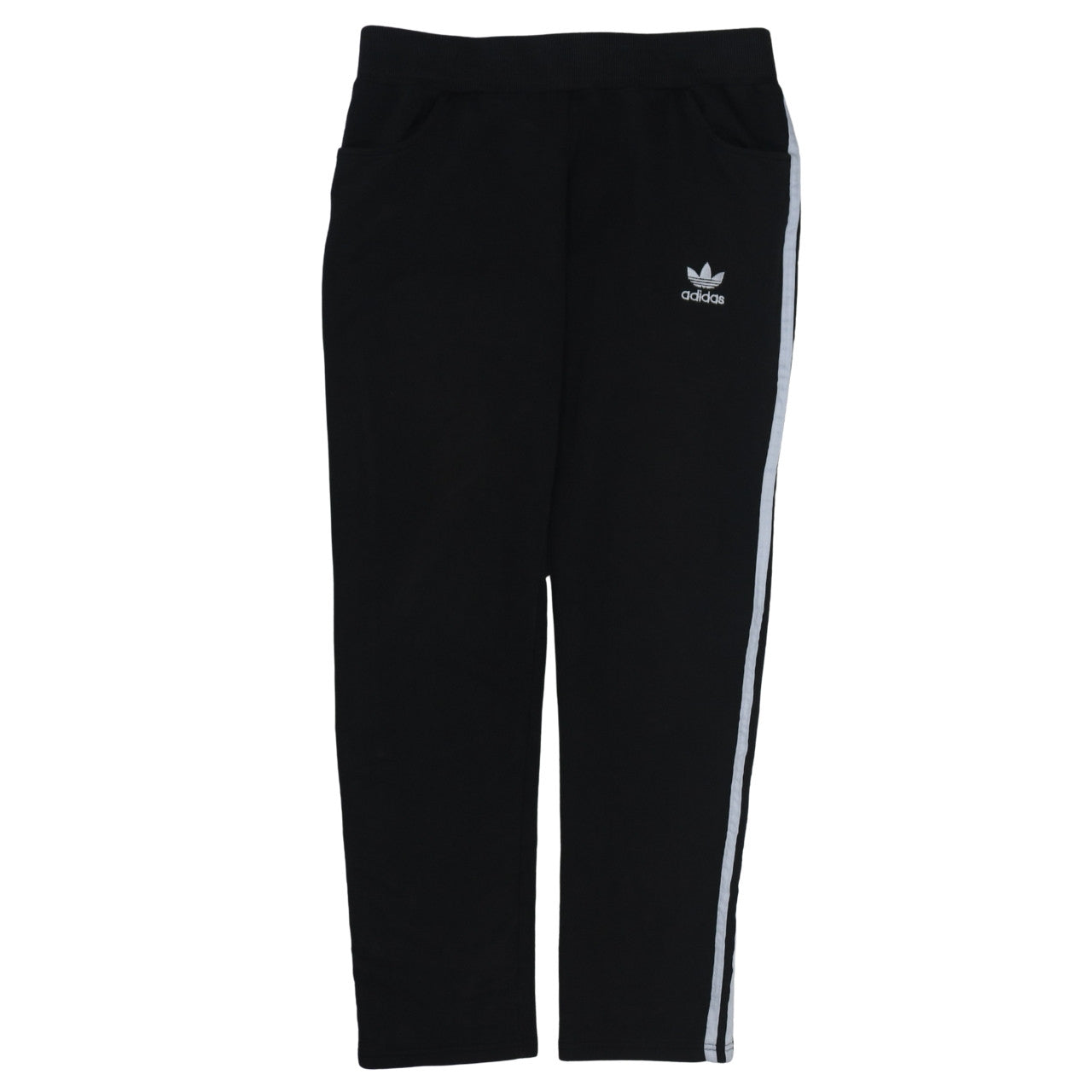 Adidas Women Black XL Jogger Sweatpants with Stripes