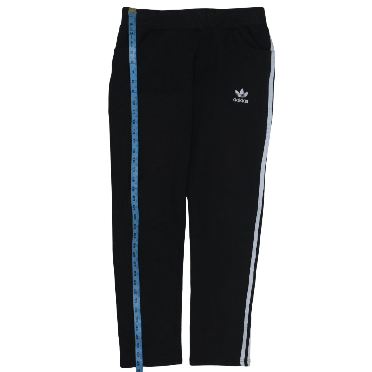 Adidas Women Black XL Jogger Sweatpants with Stripes