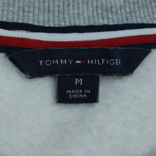 Tommy Hilfiger Men's Grey Logo Crew Neck Pullover Sweatshirt M