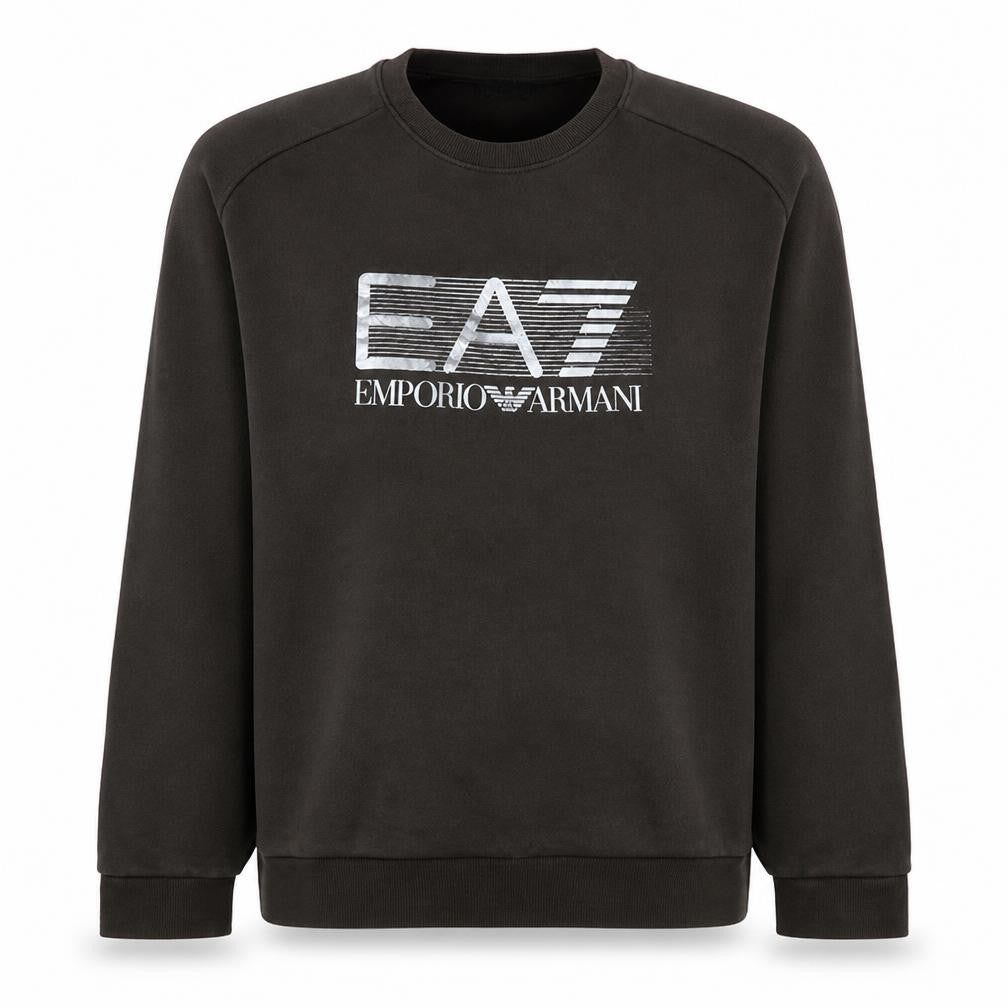 Emporio Armani EA7 Men's Black Crew Neck Sweatshirt M Classic Fit