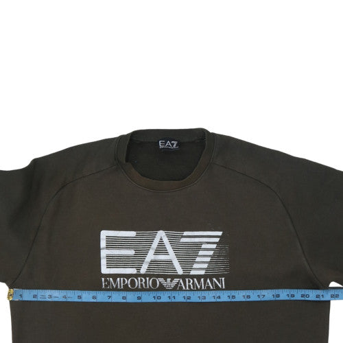 Emporio Armani EA7 Men's Black Crew Neck Sweatshirt M Classic Fit