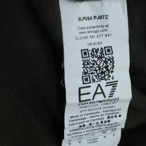 Emporio Armani EA7 Men's Black Crew Neck Sweatshirt M Classic Fit