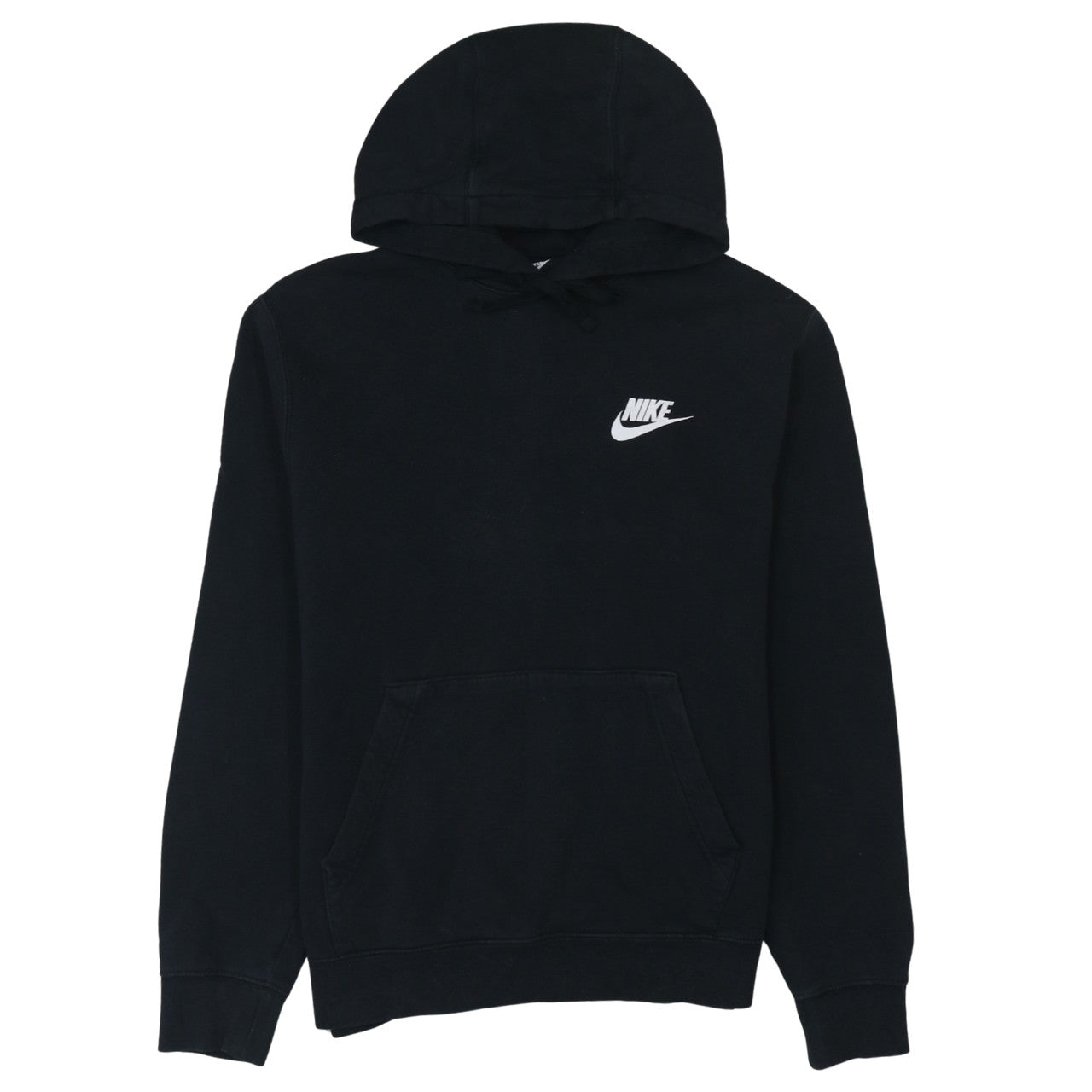 Nike Men's Black Pullover Hoodie Size M Logo Fleece Sweatshirt