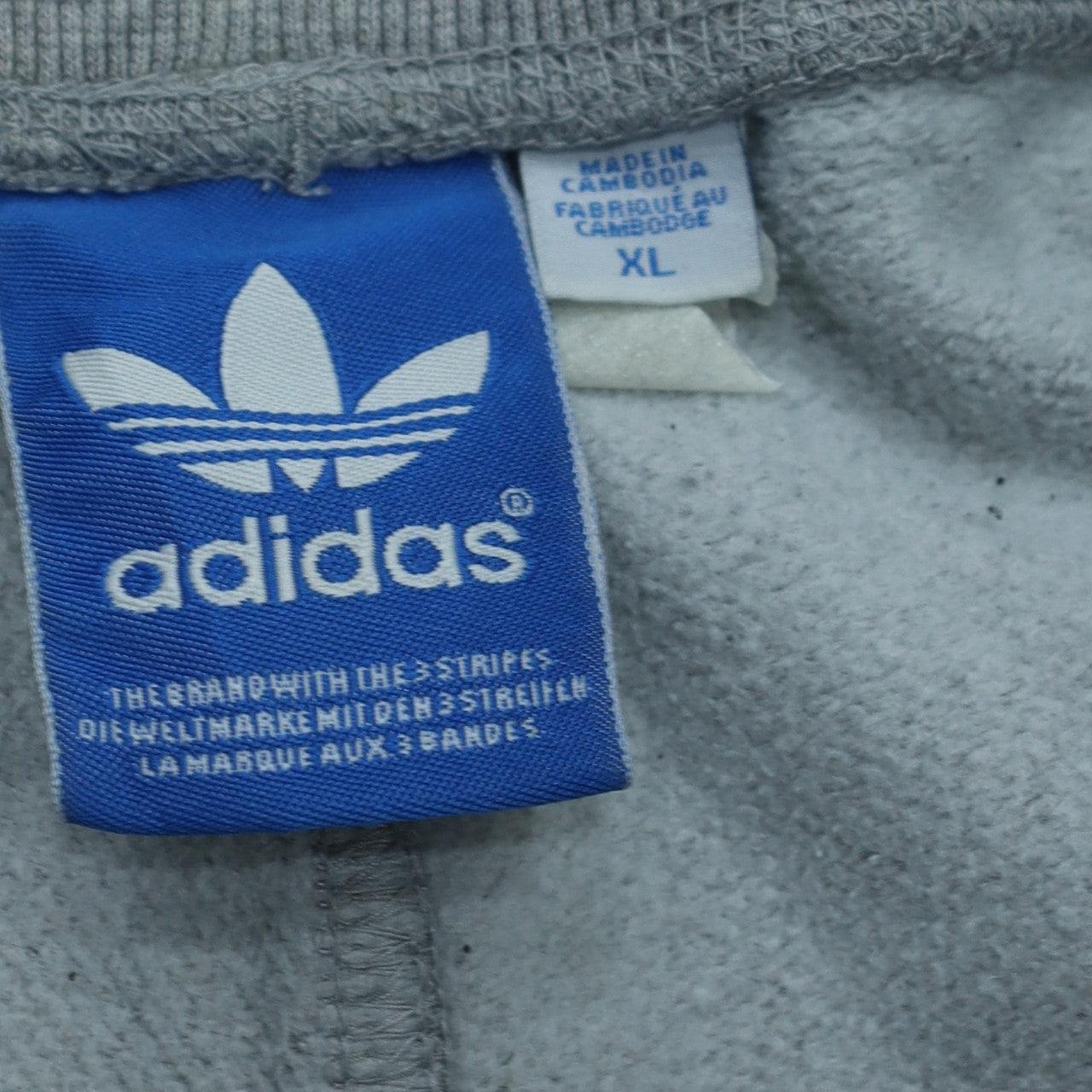 Adidas Women Grey XL Sweatpants Jogger Cotton Blend Casual Trousers