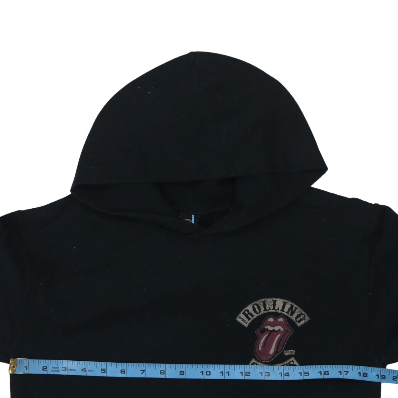 Gildan Men's Black Rolling Stones Pullover Hoodie Size S
