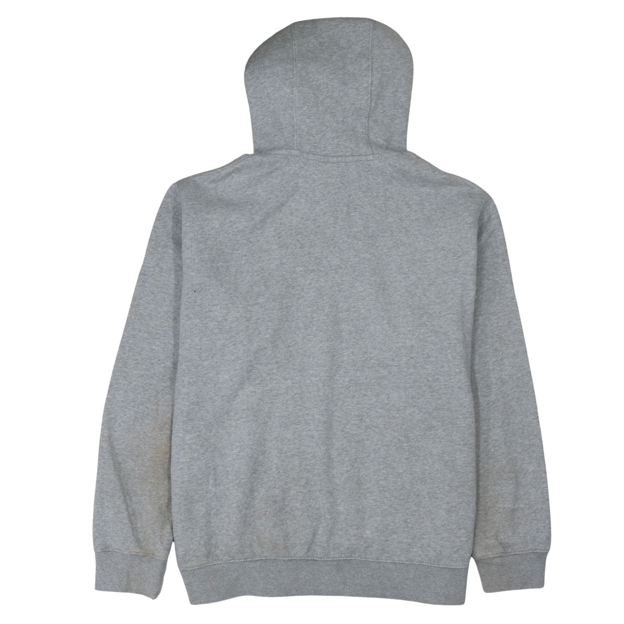 Nike Men's Grey Pullover Hoodie L Logo Fleece Cotton Blend