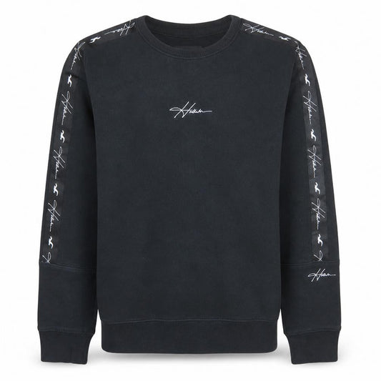 Hollister Men's Black XS Pullover Crew Neck Logo Sweatshirt